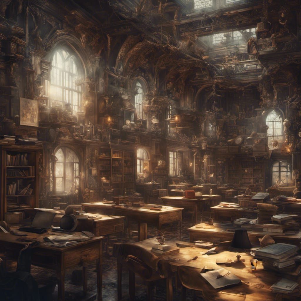 Epic Cinematic School Digital Matte Painting