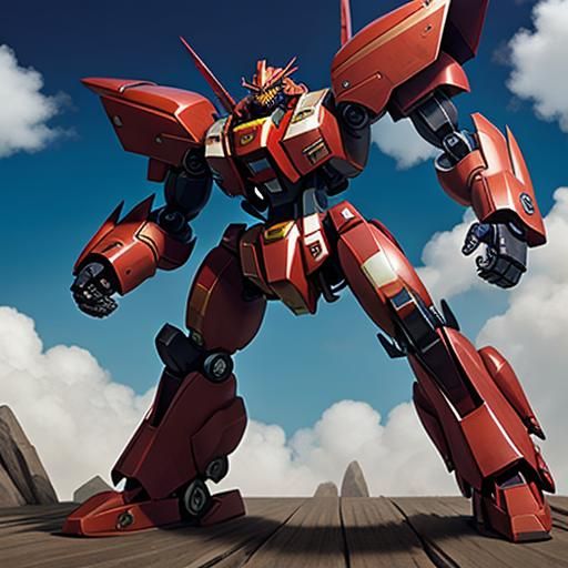 Vermilion Dahlia Superrobot: A Digital Marvel