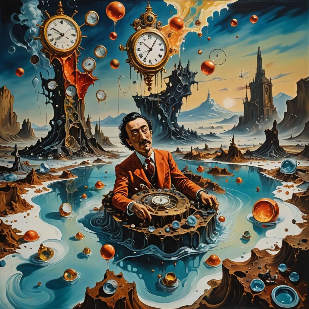 Zero The Hero in Dreamlike Surrealist Landscape