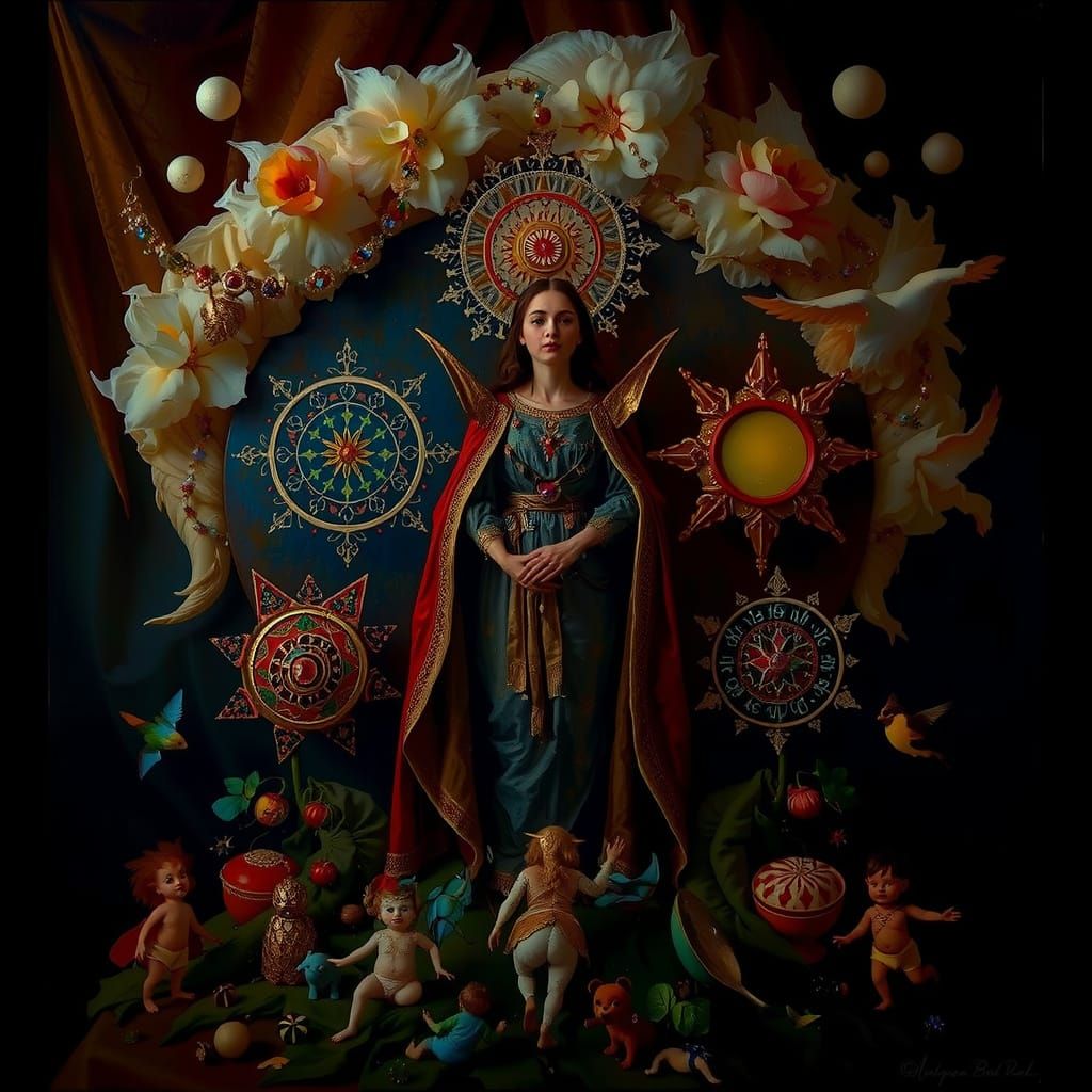 Masterpiece Painting of Beauty and Truth