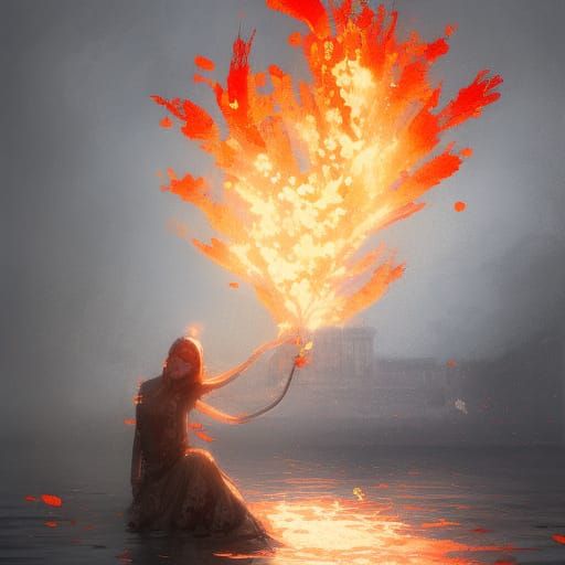 Cherry Blossom on Flaming Water, Sinister Style