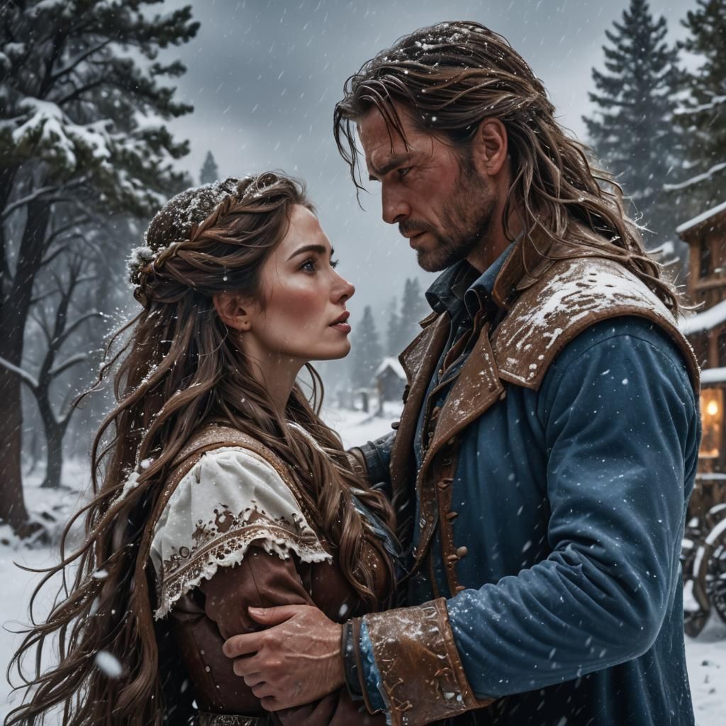 Wild West Snowstorm: A Kiss in Deep Color