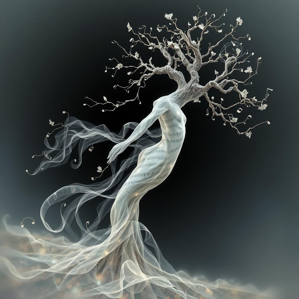Ethereal Tree Figure of Sound and Music