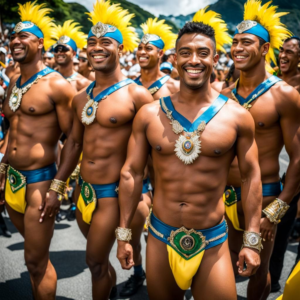 Brazilian Carnaval in Anime Style