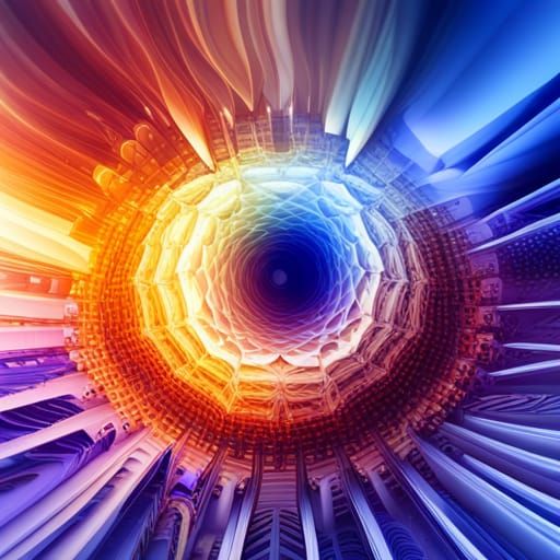 Kaleidoscopic Coffee Mosaic in Danish Pastel Style