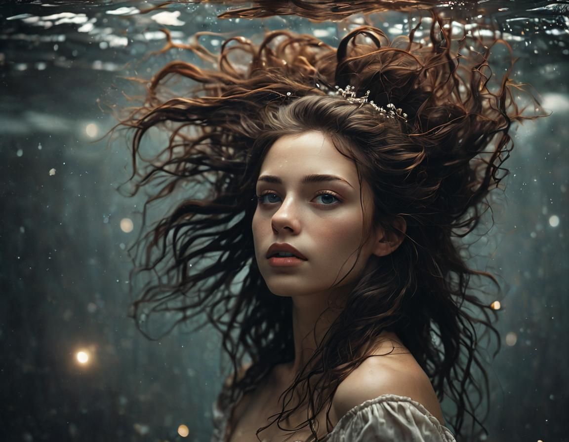 She danced in running water under the pale stars of sorrow.....