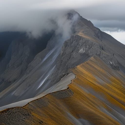 Volcanic Explosion with Lava and Lightning, Photorealistic