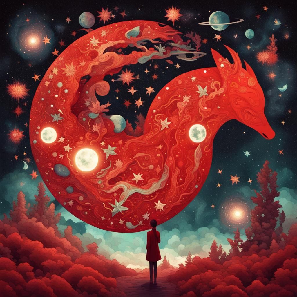 Yin Yang Galaxy: A Whimsical Starry Adventure