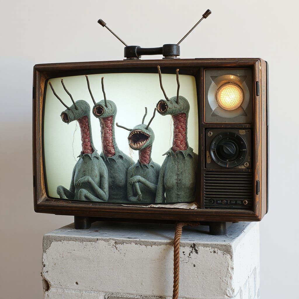 Disturbing Abstract Forms Emerge From Cocoons