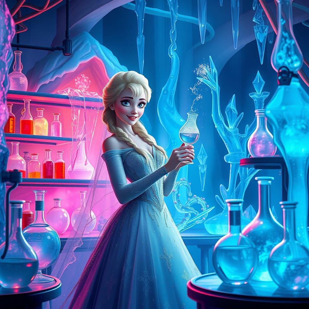 Elsa's Enchanted Scientific Realm