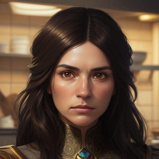 Sad Woman Portrait in Hyper-Realistic Digital Art