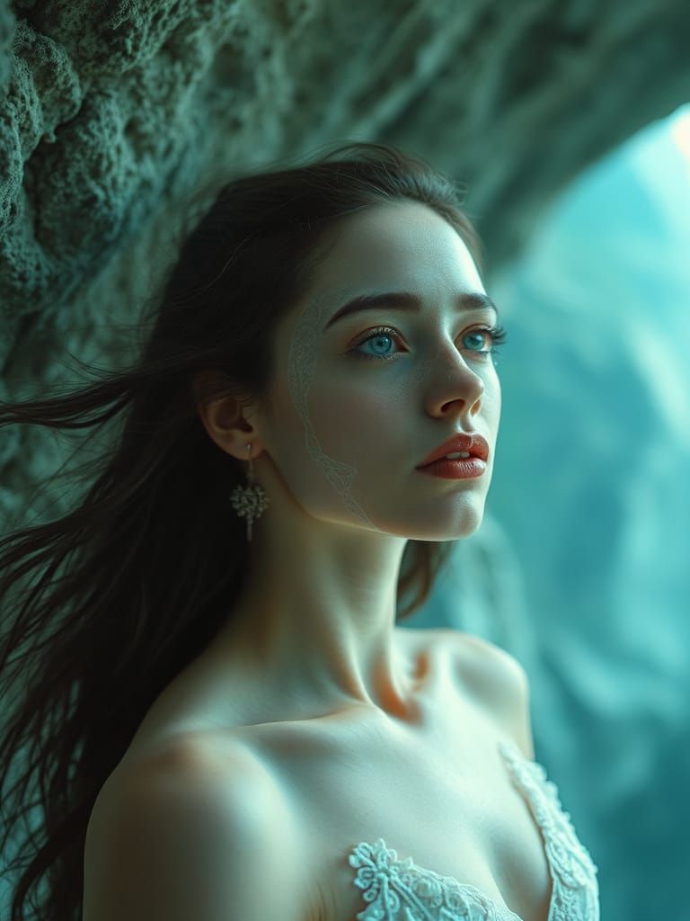 Spectral Woman in Multiverse with Turquoise Hopes