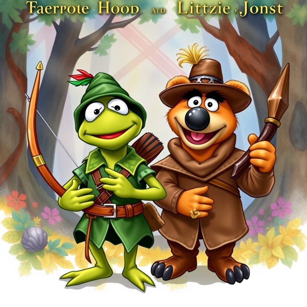 Muppetized Robin Hood and Little John in Whimsical Sherwood ...