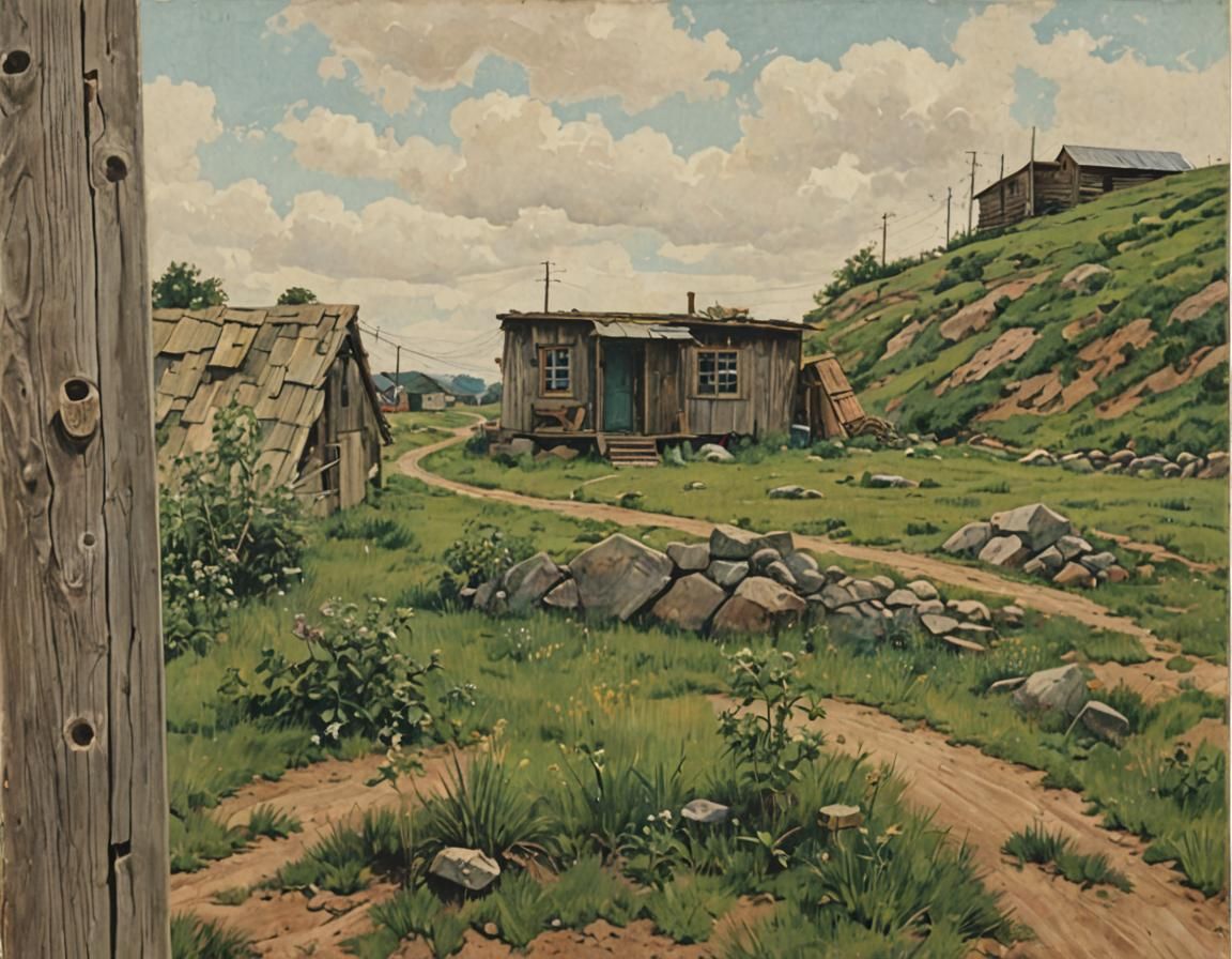 Small House in a Peaceful Landscape