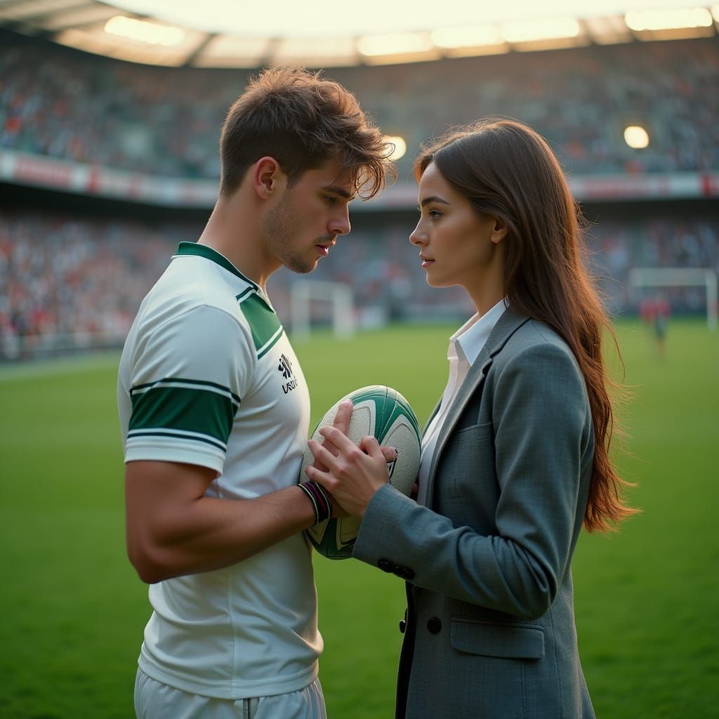 Athletic Romance on the Rugby Field