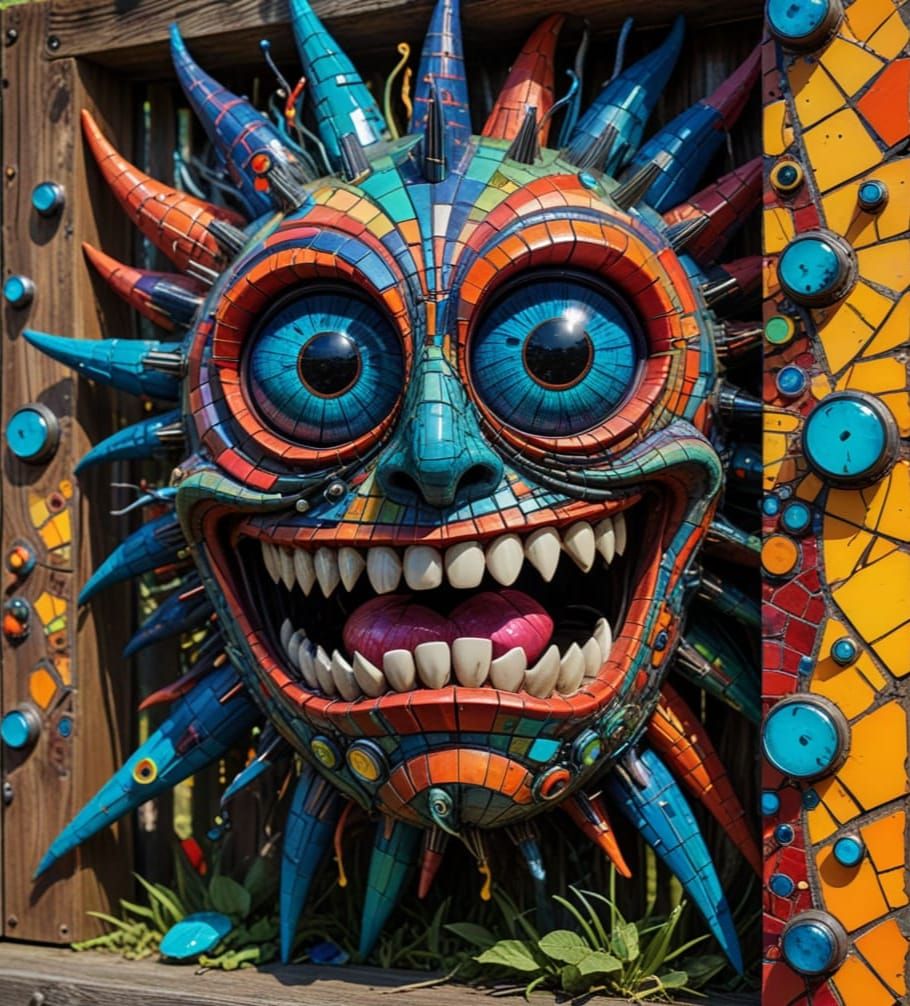 Monster of chaotic mosaics