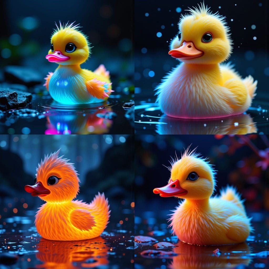 Ugly Duckling's Neon Glow Up Transformation