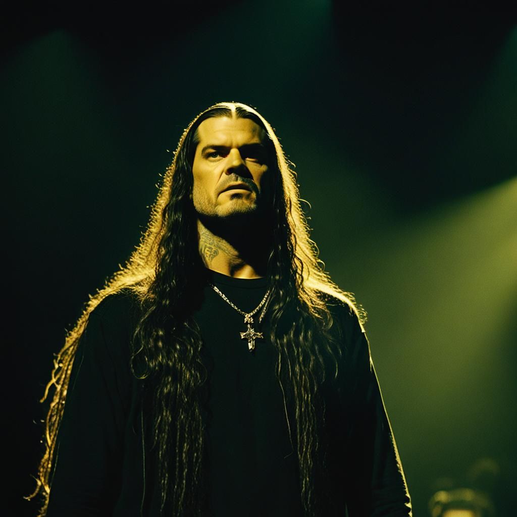 Dramatic Stage Portrait with Cinematic Lighting