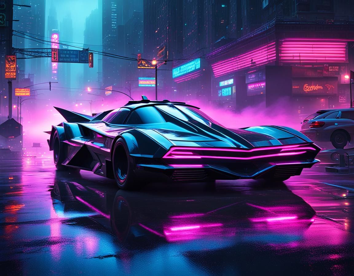 Synthwave Batmobile