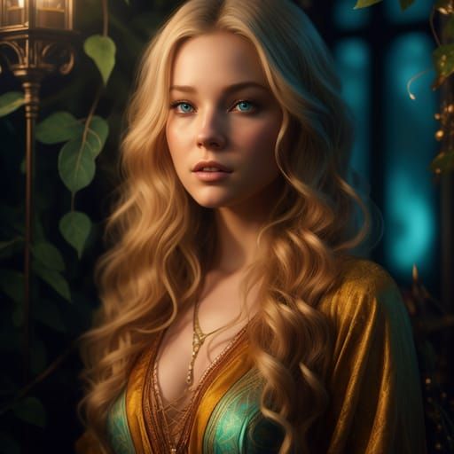 AI Portrait of a Blonde Woman
