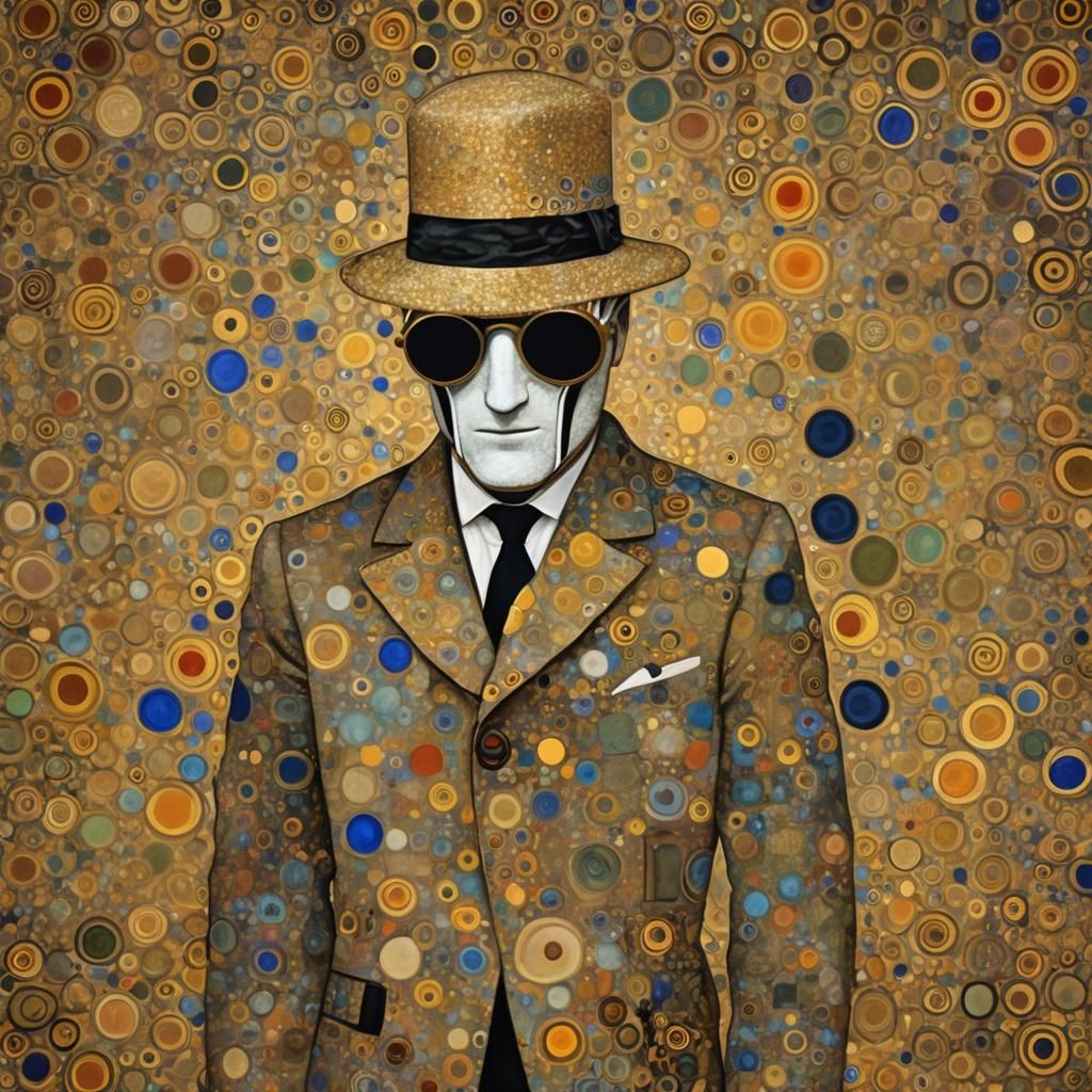 Invisible Man Portrait in Golden Age Style