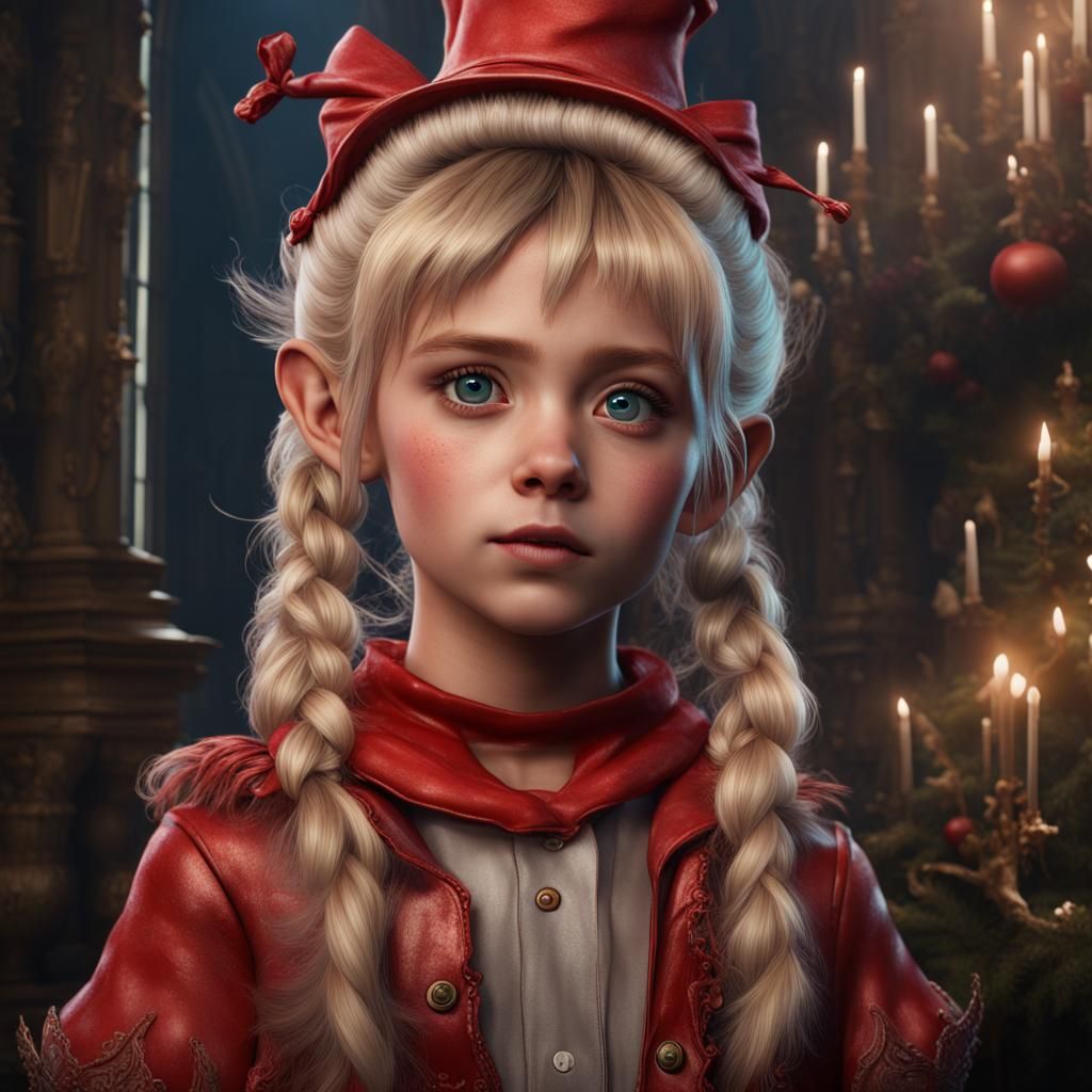 Cindy Lou Who as a Boy: Detailed Matte Painting