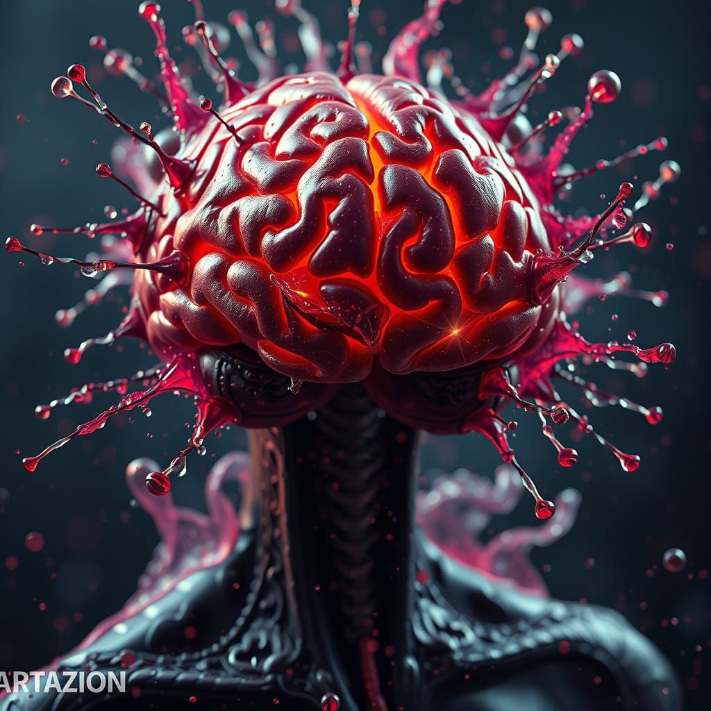 Intricate Brain Concept Art in Unreal Engine 5