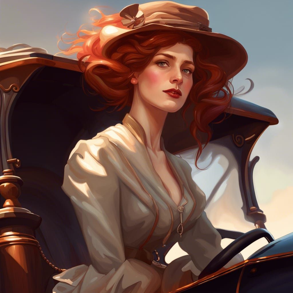 In the driver's seat - Edwardian Heroine (Steampunk game/book)
