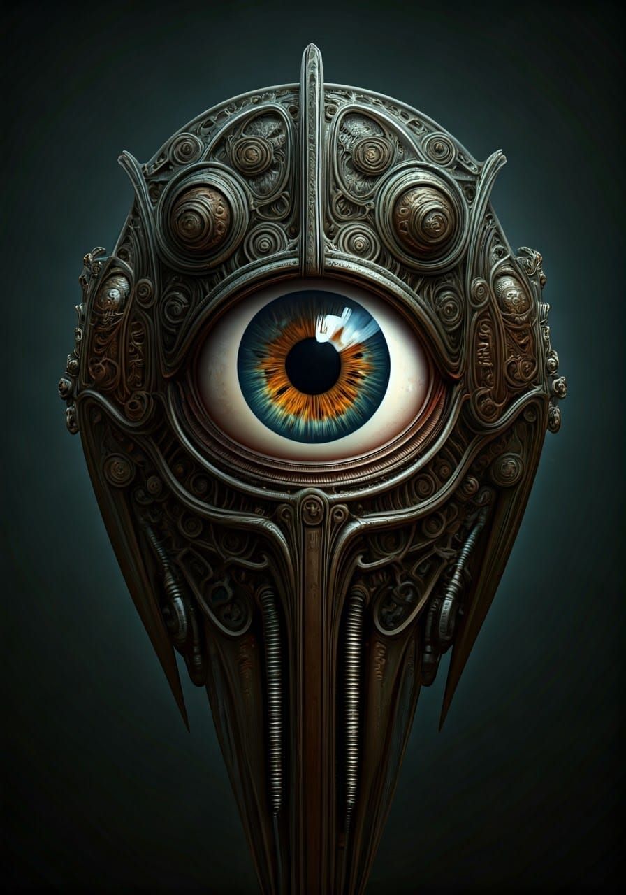 Bizarre Dieselpunk Scene in a Surreal World