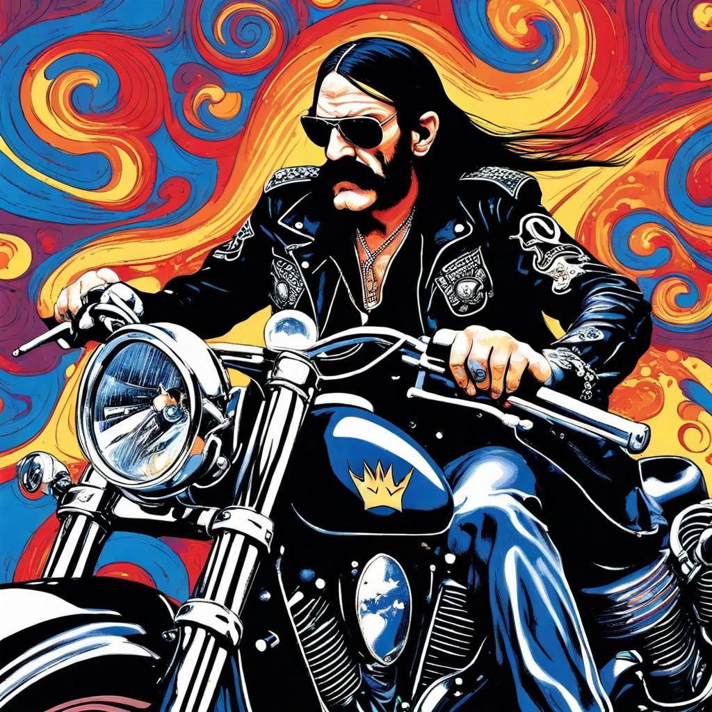Lemmy Kilmister in Pop Art Style