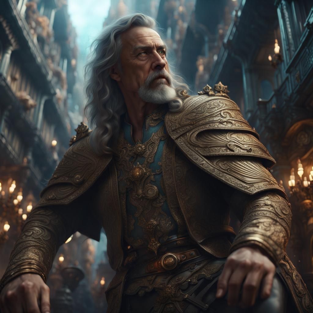 Dramatic Maximalist Digital Matte Painting