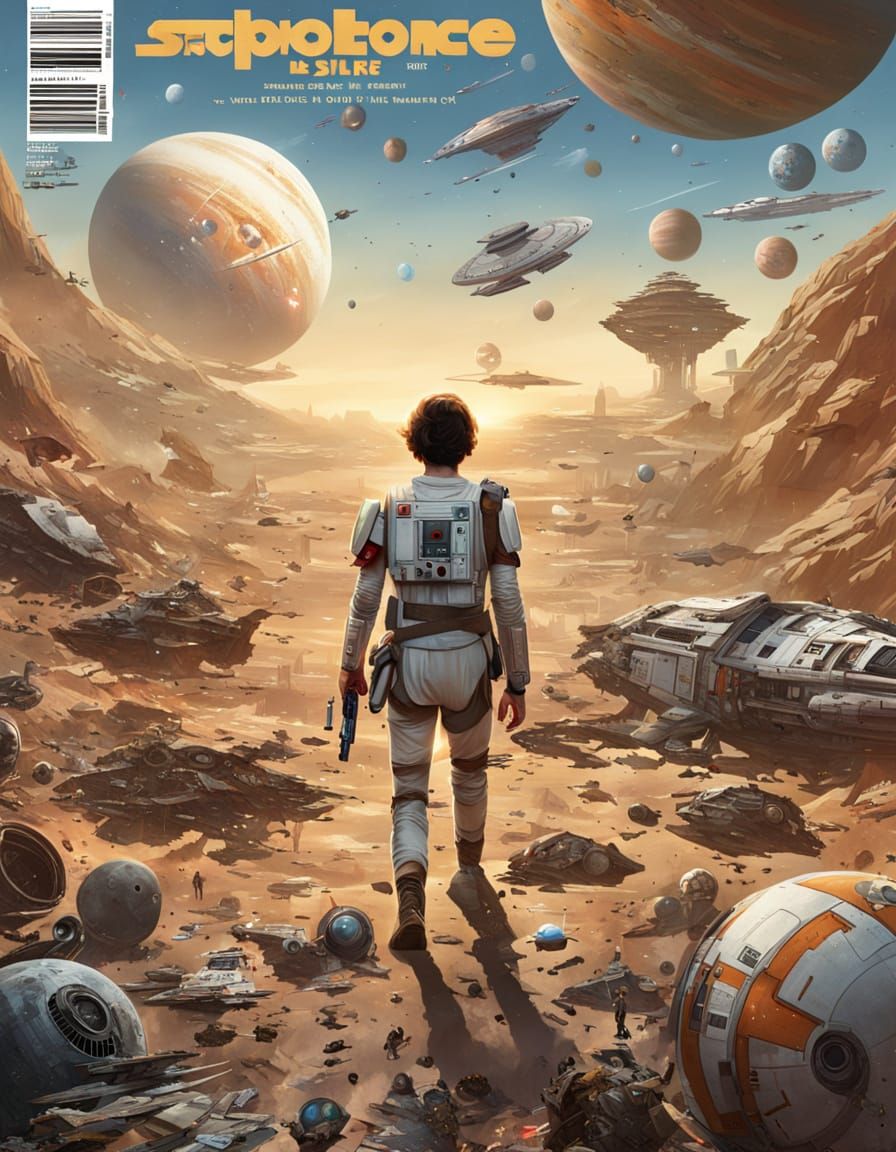 Rey Skywalker and BB8 Explore Starship Wreckage