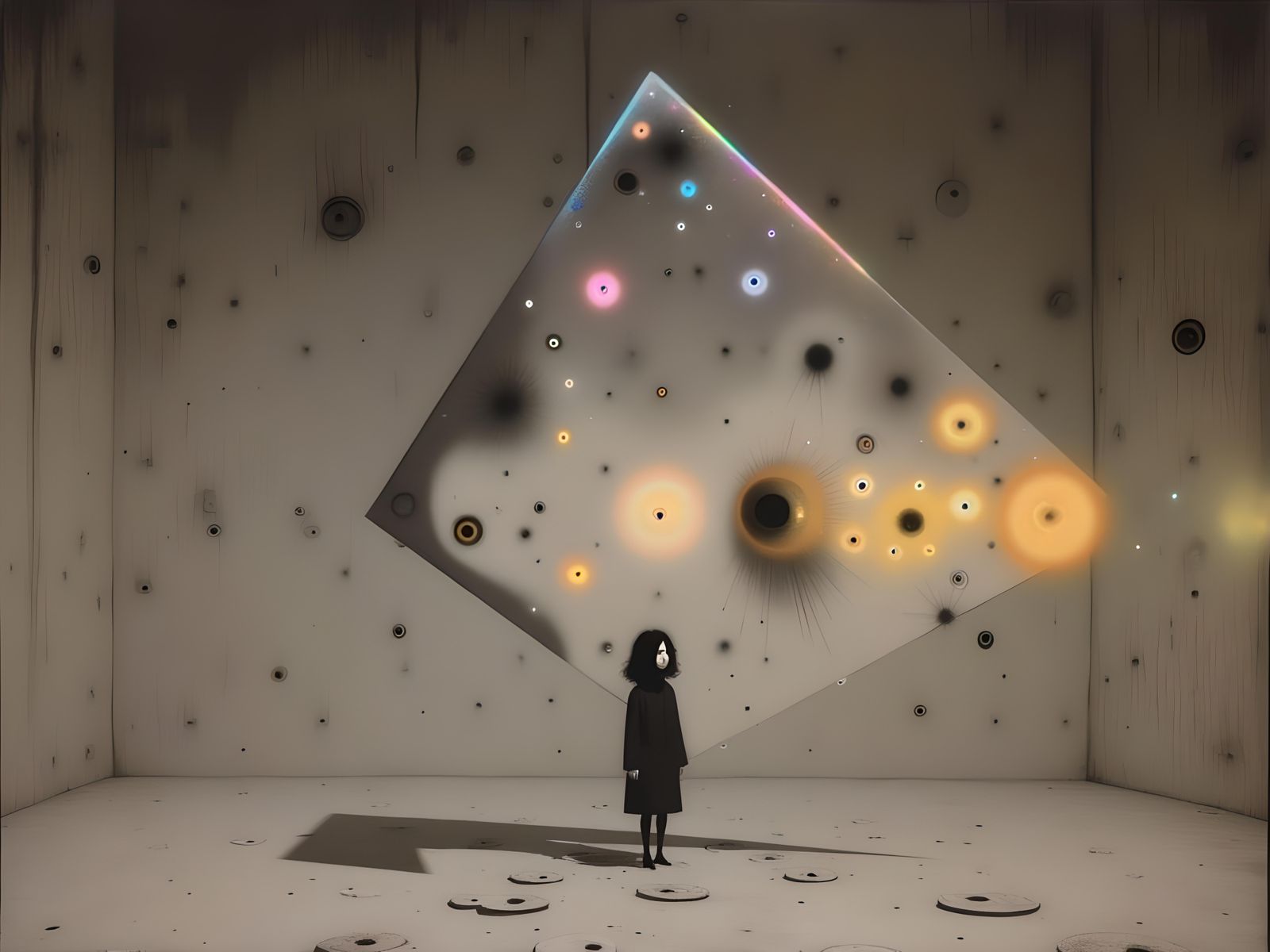 Abstract Pop Art in Complementary Colors