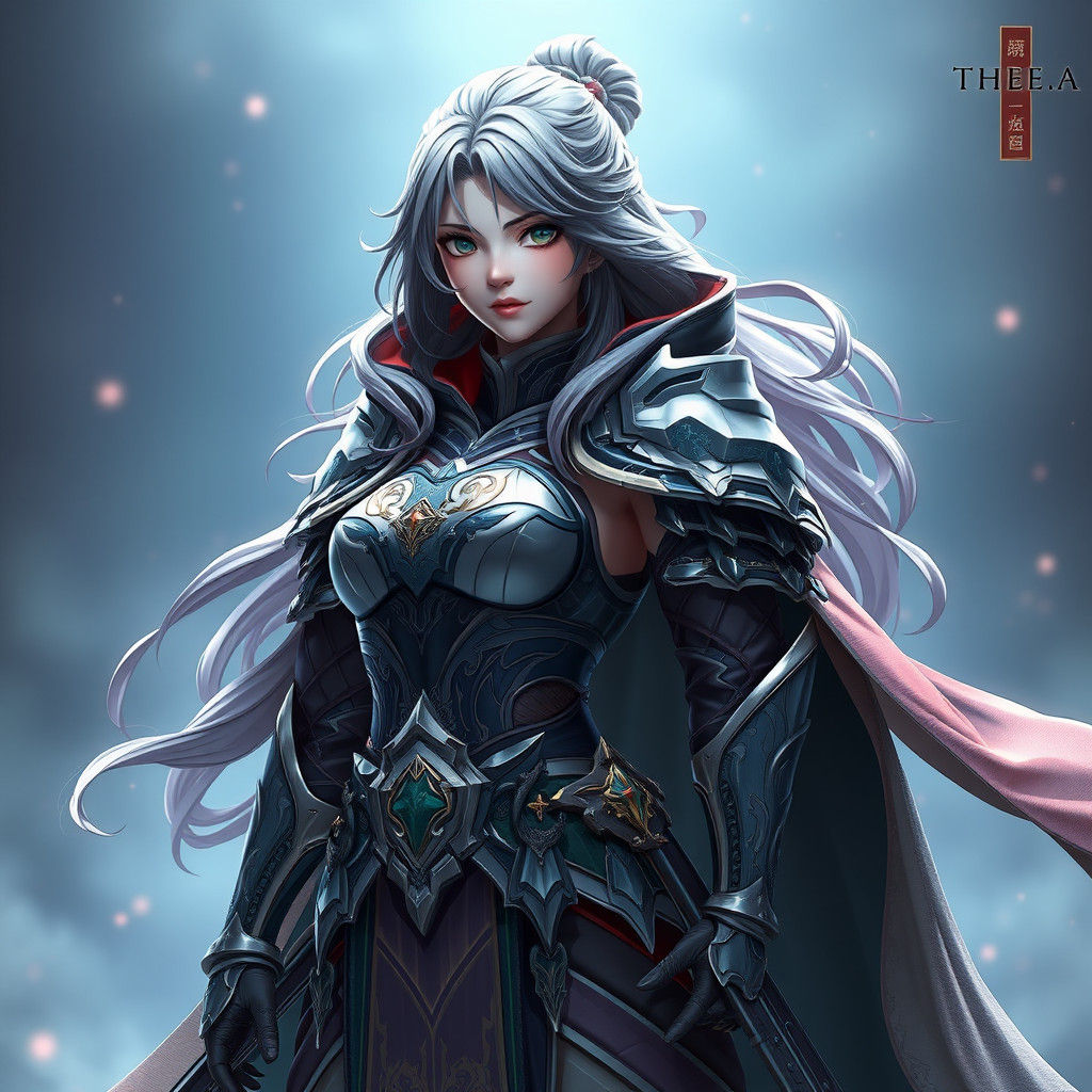 Mystical Warrior: Thea Jolene in Anime Style