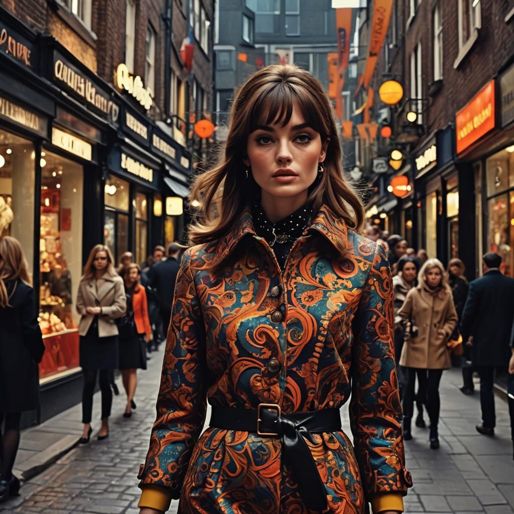 Carnaby Street Fashion, 1964: A Cinematic Still