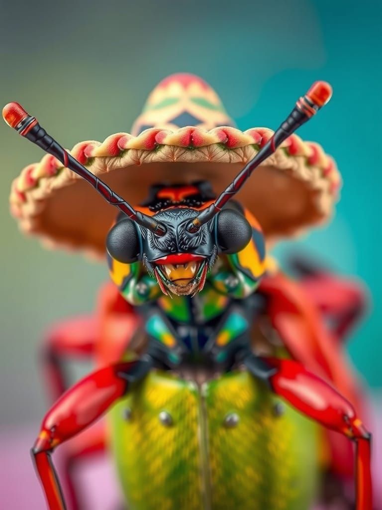 Bug in Sombrero: Macro Photography in Bold Colors