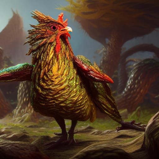 Fantastical Pickle Chicken Concept Art