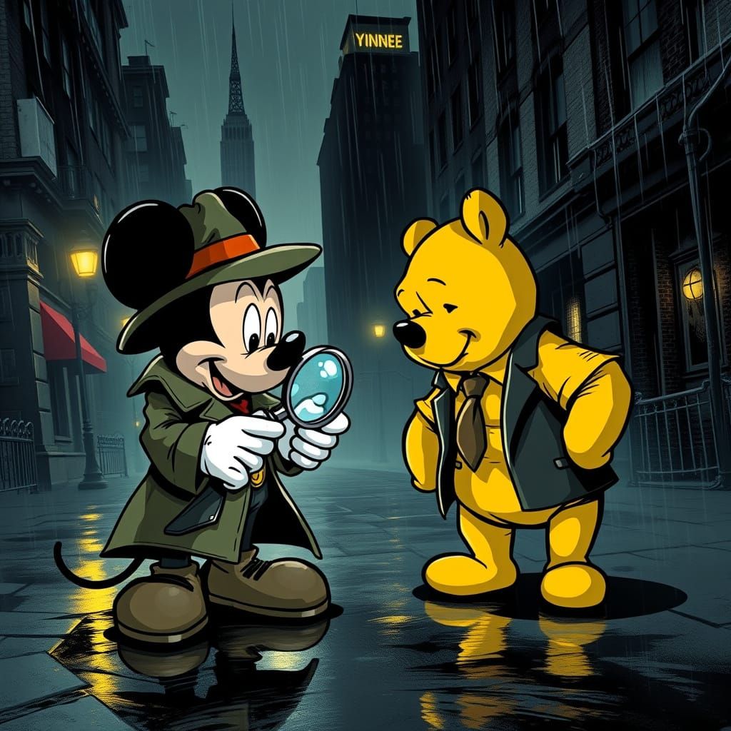 Gritty City Detectives: Mickey and Pooh Investigate