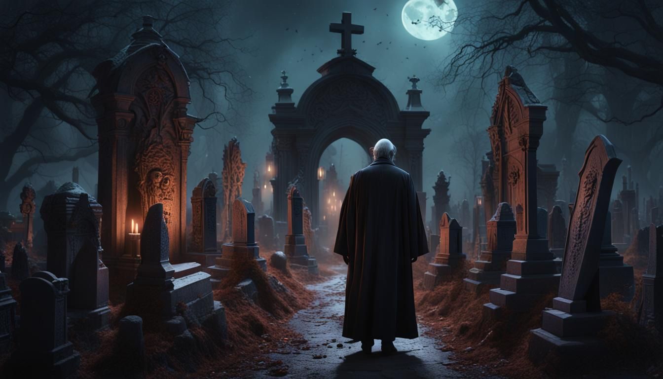 Cemetery Gathering: Tall Man and Alien Dwarves