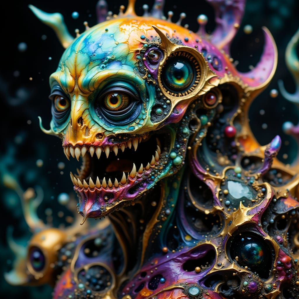 Ultra Realistic Anthropomorphic Creature in Vivid Fantasy St...