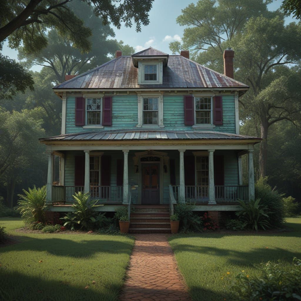 Surreal Southern Masterpiece in Photorealistic Detail
