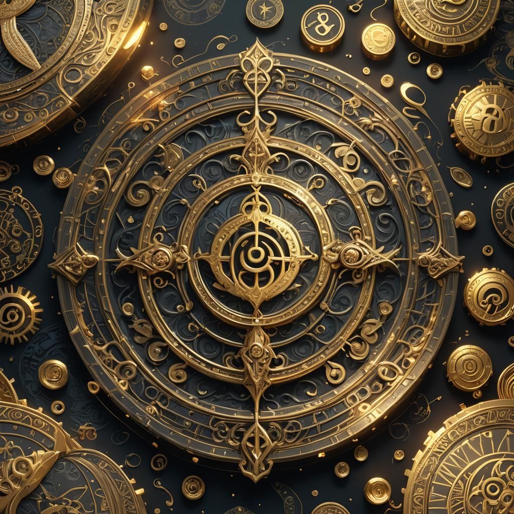 Ornate Glowing Bill Concept Art in Matte Painting Style