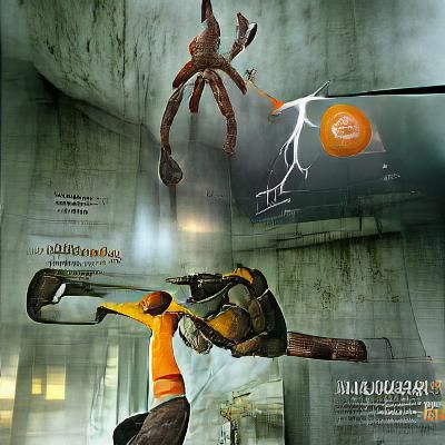 Half-Life 2: Freeman vs Headcrab Poster Art