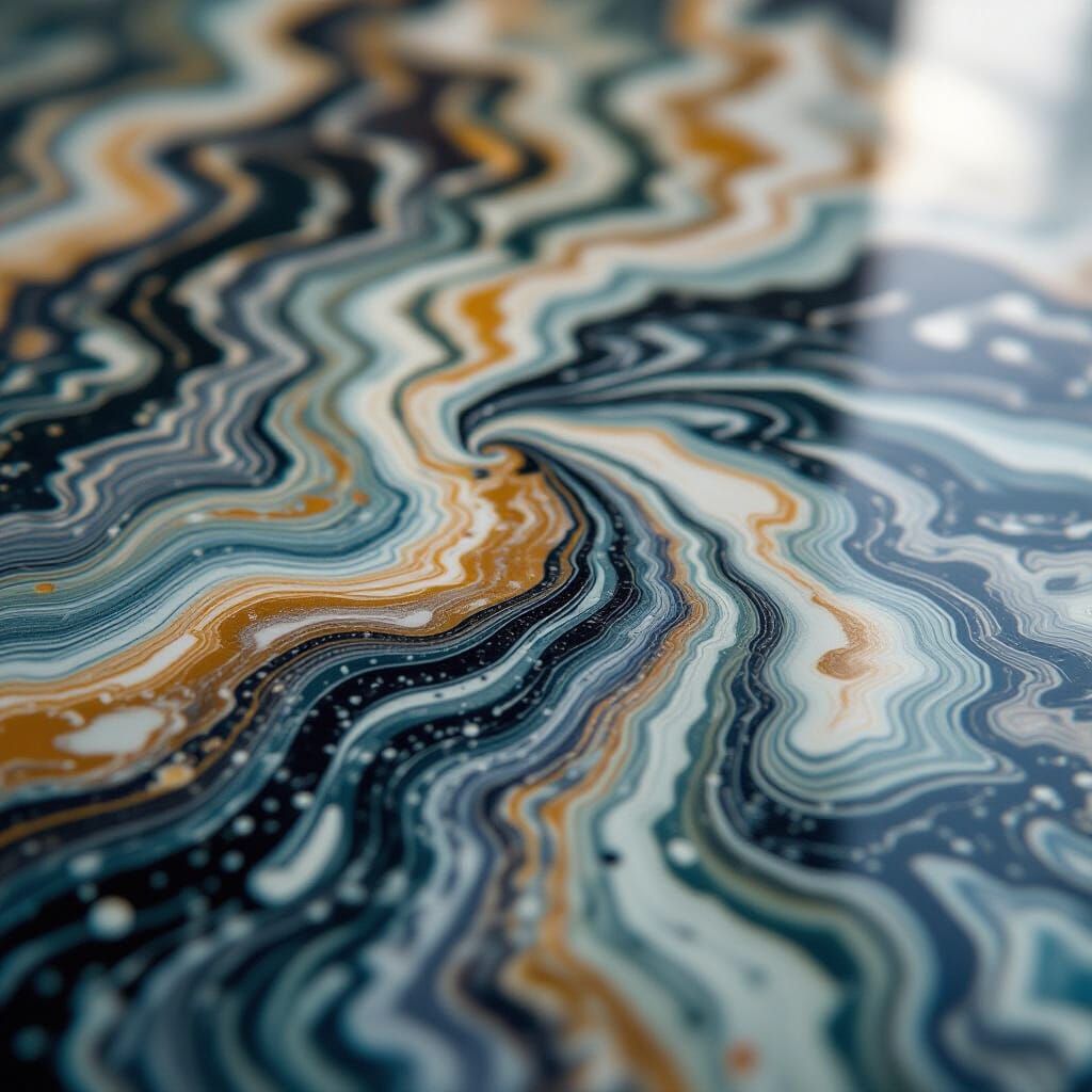 Polished Marble: Extreme Close-Up Photography