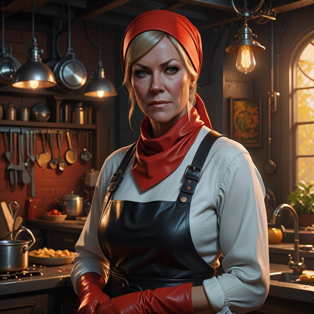 ABBA Icon Anna-Frid Wears Charwoman's Attire in Moody 8K Con...