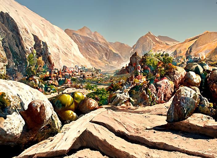 Giza Pyramids: Hyperrealistic Valley Panorama