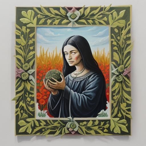 Gouache Painting: Joyful Acceptance of Passing