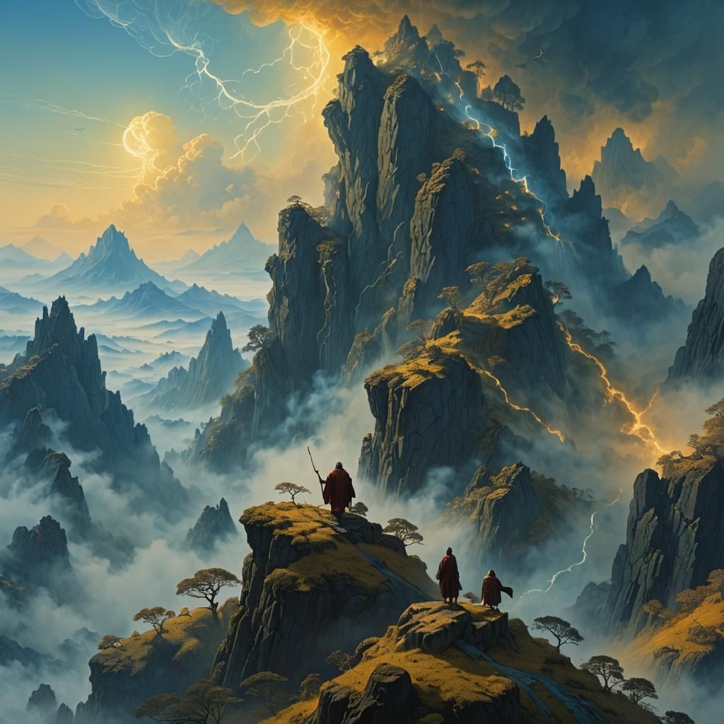 Lao Tzu and Lucifer on Misty Peak