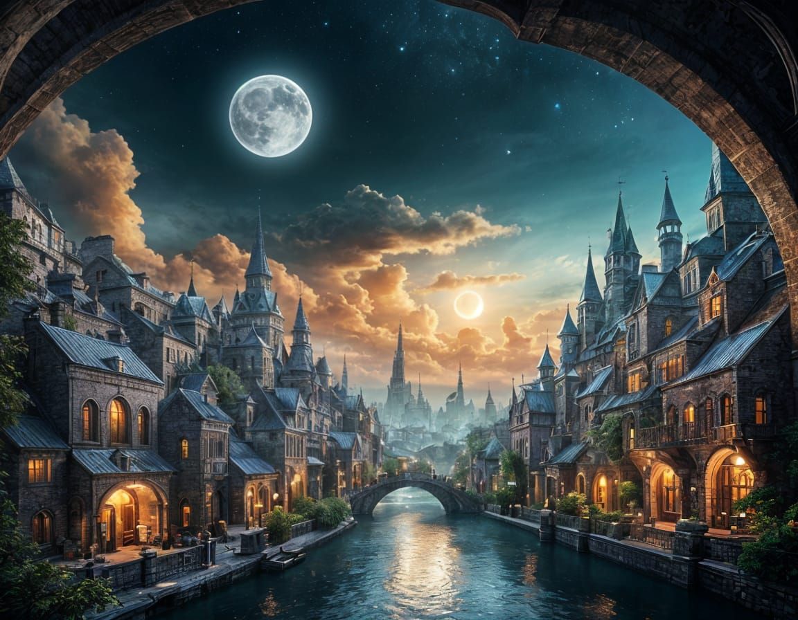 City on the Moon: Surreal Landscape Photography