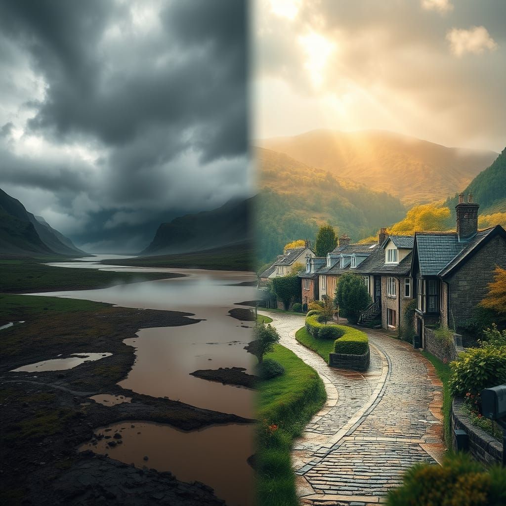 I saw the rain dirty valley, You saw Brigadoon. The Whole of the Moon - The Waterboys